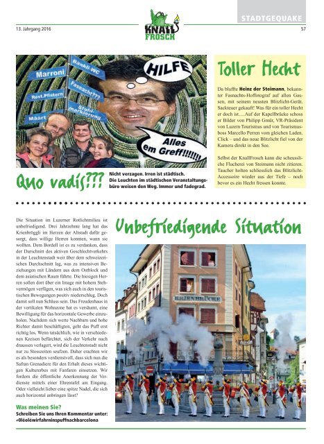 Knallfrosch 2016 - Das KNALLharte Maennermagazin