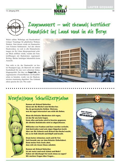 Knallfrosch 2016 - Das KNALLharte Maennermagazin