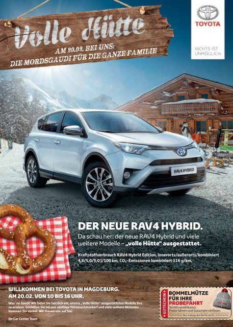 Volle Hütte - Aktuelle Toyota Angebote Frühjahr 2016
