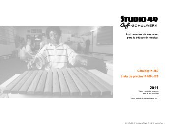 2011 STUDIO 49 Catalogo_Orff_Spain_ P_400_ES fixiert