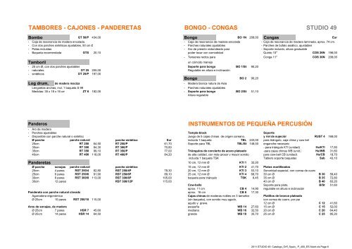 2011 STUDIO 49 Catalogo_Orff_Spain_ P_400_ES fixiert