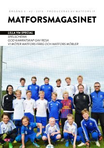 Matfors IF Lilla VM - Matforsmagasinet - Micke Perssons minnesfond