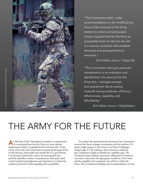 THE FUTURE OF THE ARMY