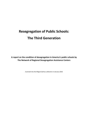 Resegregation of Public Schools