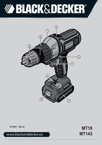 BlackandDecker Multitool- Mt18 - Type 1 - Instruction Manual (Lettonie)