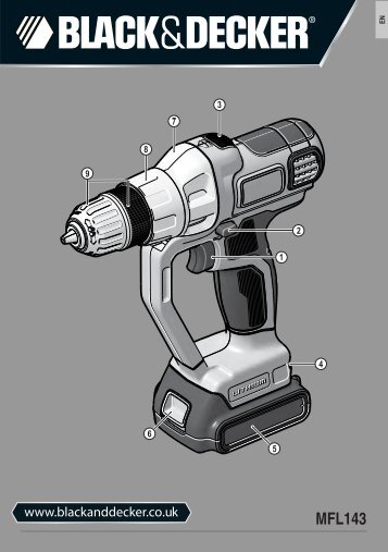 BlackandDecker Multitool- Mfl143 - Type H1 - Instruction Manual (Anglaise)