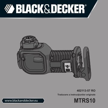 BlackandDecker Scie Egoine- Mtrs10 - Type 1 - Instruction Manual (Roumanie)