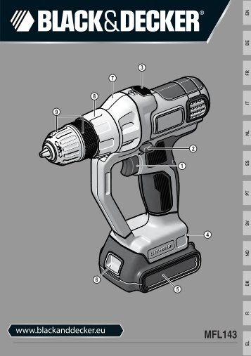 BlackandDecker Multitool- Mfl143 - Type H1 - Instruction Manual (EuropÃ©en)