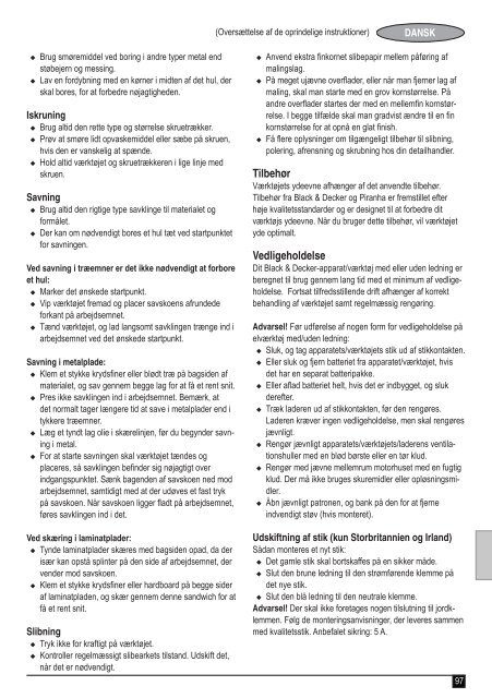 BlackandDecker Multitool- Mfl143 - Type H1 - Instruction Manual (Europ&eacute;en)