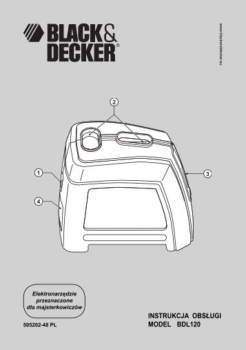 BlackandDecker Laser- Bdl120 - Type 1 - Instruction Manual (Pologne)