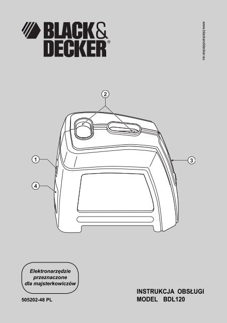 BlackandDecker Laser- Bdl120 - Type 1 - Instruction Manual (Pologne)