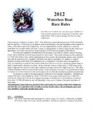 2012 Waterless Boat Race Rules