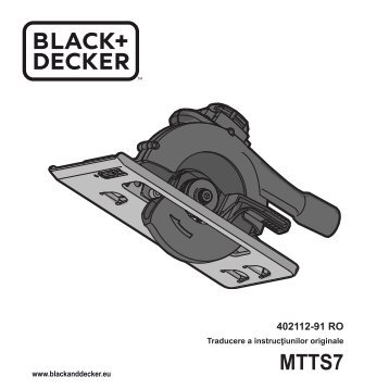 BlackandDecker Scie Circulaire- Mtts7 - Type H1 - Instruction Manual (Roumanie)