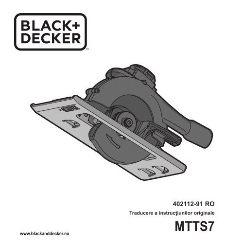 BlackandDecker Scie Circulaire- Mtts7 - Type H1 - Instruction Manual (Roumanie)