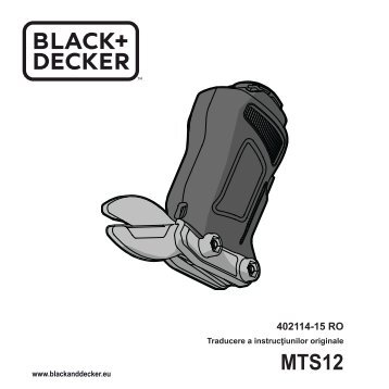 BlackandDecker Lame Coupante- Mts12 - Type H1 - Instruction Manual (Roumanie)