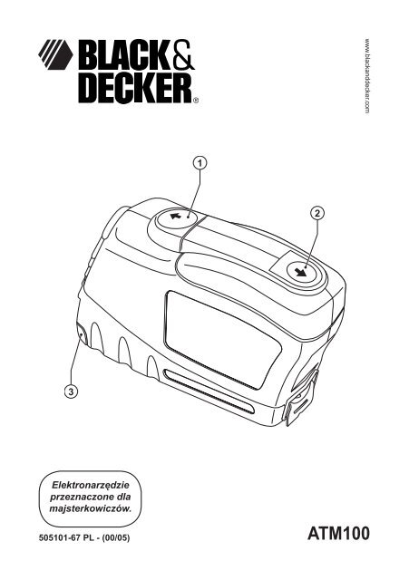 BlackandDecker Metre A Ruban Automatique- Atm100 - Type 3 - Instruction Manual (Pologne)