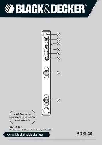 BlackandDecker Guide- Bdsl30 - Type 1 - Instruction Manual (la Hongrie)
