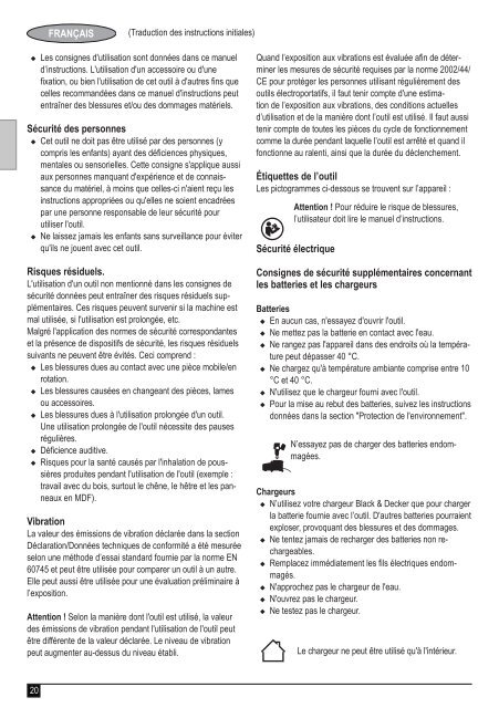 BlackandDecker Perceuse/visseuse- Mtdd6 - Type H1 - Instruction Manual (Europ&eacute;en)