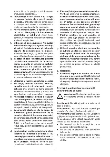 BlackandDecker Pistolet Thermique- Kx1650 - Type 1 - Instruction Manual (Roumanie)