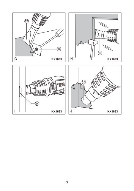 BlackandDecker Pistolet Thermique- Kx1692 - Type 1 - Instruction Manual (Roumanie)