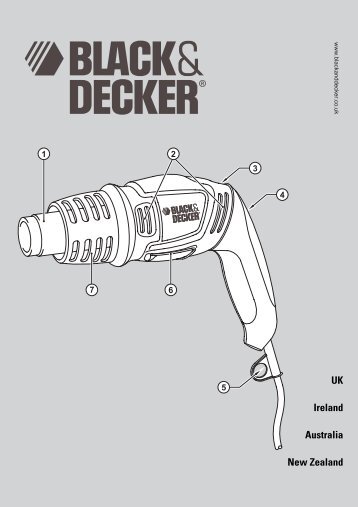 BlackandDecker Pistolet Thermique- Kx1693 - Type 1 - Instruction Manual (Anglaise)