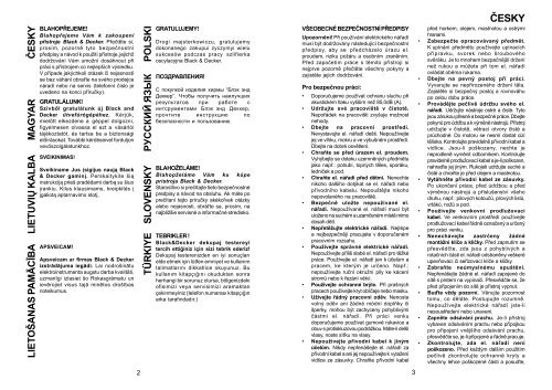 BlackandDecker Pistolet Thermique- Kx1600 - Type 1 - Instruction Manual (Europ&eacute;en Oriental)