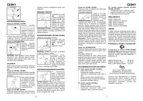 BlackandDecker Pistolet Thermique- Kx1600 - Type 1 - Instruction Manual (Europ&eacute;en Oriental)