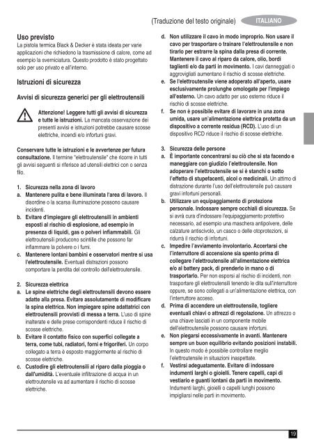 BlackandDecker Pistolet Thermique- Kx1650 - Type 1 - Instruction Manual (Europ&eacute;en)