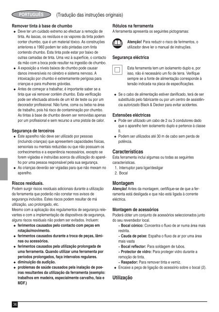 BlackandDecker Pistolet Thermique- Kx1650 - Type 1 - Instruction Manual (Europ&eacute;en)