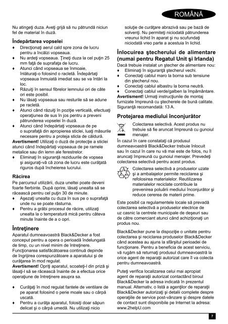 BlackandDecker Pistolet Thermique- Kx2000k - Type 3 - Instruction Manual (Roumanie)