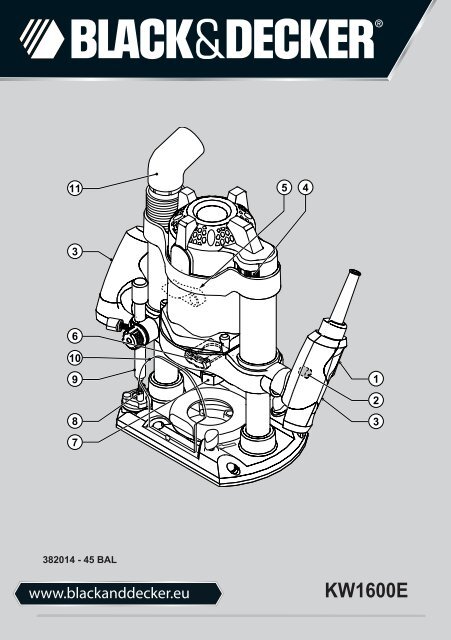 BlackandDecker Toupille- Kw1600e - Type 1 - Instruction Manual (Balkans)