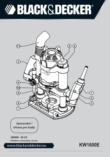 BlackandDecker Toupille- Kw1600e - Type 1 - Instruction Manual (TchÃ¨que)