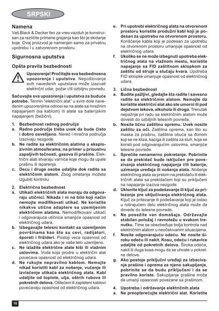 BlackandDecker Pistolet Thermique- Kx1693 - Type 1 - Instruction Manual (Balkans)