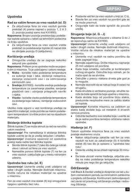 BlackandDecker Pistolet Thermique- Kx1693 - Type 1 - Instruction Manual (Balkans)