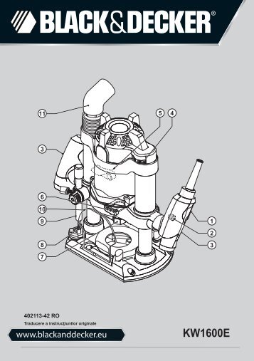 BlackandDecker Toupille- Kw1600e - Type 1 - Instruction Manual (Roumanie)