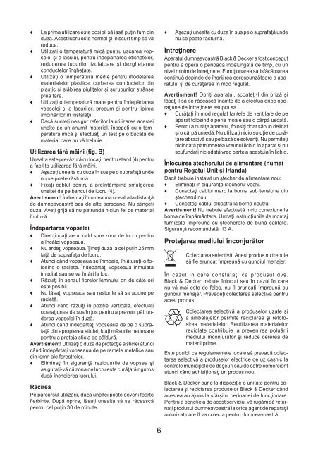 BlackandDecker Pistolet Thermique- Kx2001 - Type 1 - Instruction Manual (Roumanie)