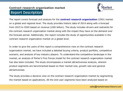 contract research organization