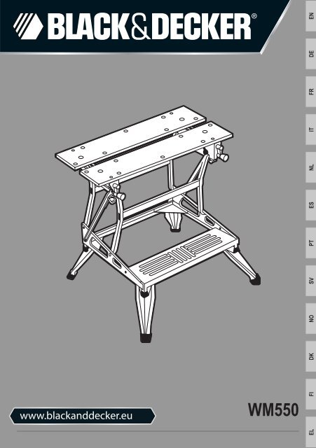 BlackandDecker Workmate- Wm550 - Type 13 - Instruction Manual (Europ&eacute;en)