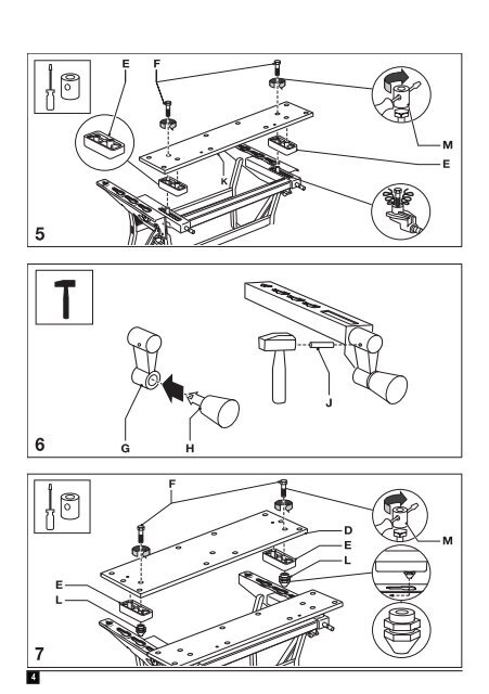 BlackandDecker Workmate- Wm550 - Type 13 - Instruction Manual (Europ&eacute;en)