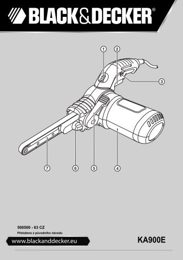 BlackandDecker Lime Electroport.- Ka900e - Type 1 - Instruction Manual (TchÃ¨que)