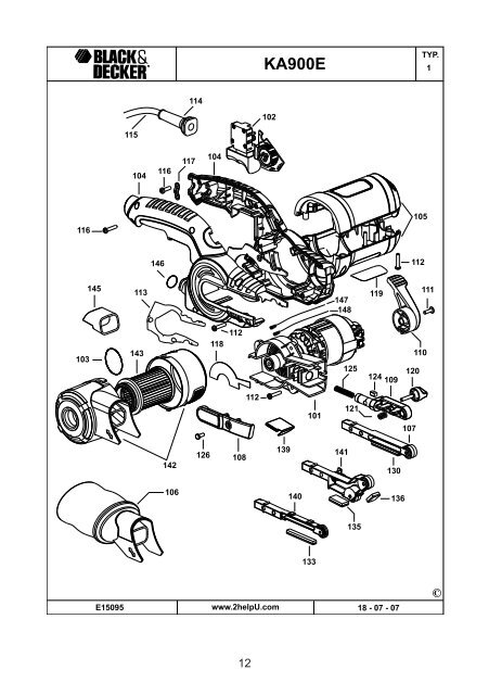 BlackandDecker Lime Electroport.- Ka900e - Type 1 - Instruction Manual (Turque)