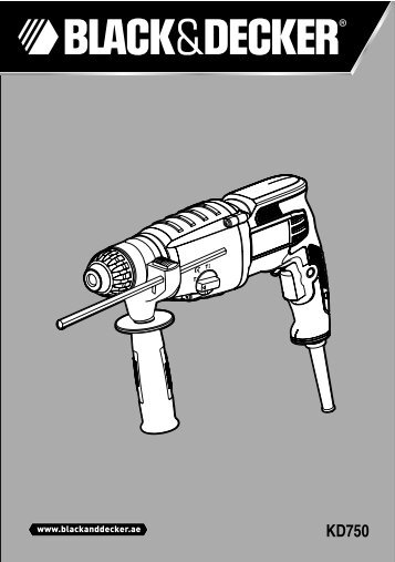 BlackandDecker Marteau Perf Rotatif- Kd750 - Type 1 - Instruction Manual (Anglaise - Arabe)