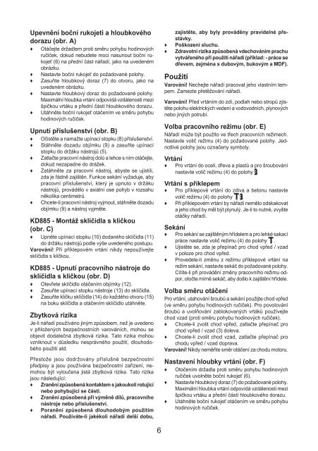 BlackandDecker Marteau Rotatif- Kd860 - Type 1 - Instruction Manual (Tch&egrave;que)