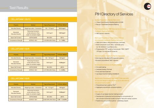 Polyurethane Foam Field Joint Infill Systems - PIH - Pipeline ...