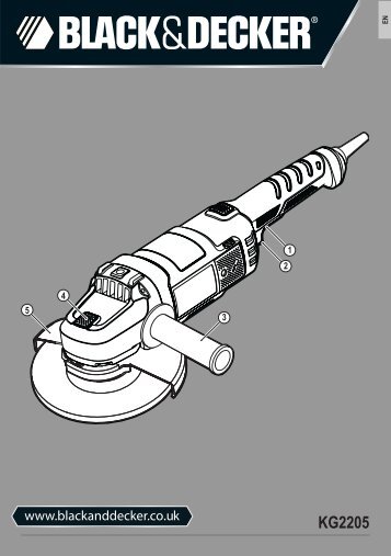 BlackandDecker Meuleuse- Kg2205 - Type 1 - Instruction Manual (Anglaise)