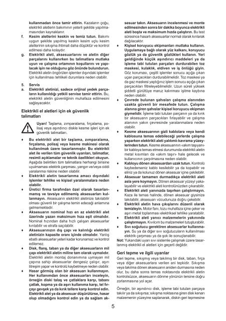 BlackandDecker Meuleuse Petit Diam&egrave;tre- Kg751 - Type 1 - Instruction Manual (Turque)
