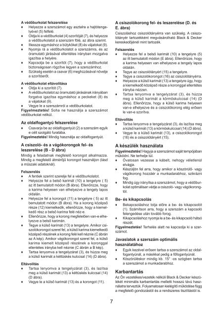 BlackandDecker Meuleuse Petit Diam&egrave;tre- Kg750 - Type 1 - Instruction Manual (la Hongrie)