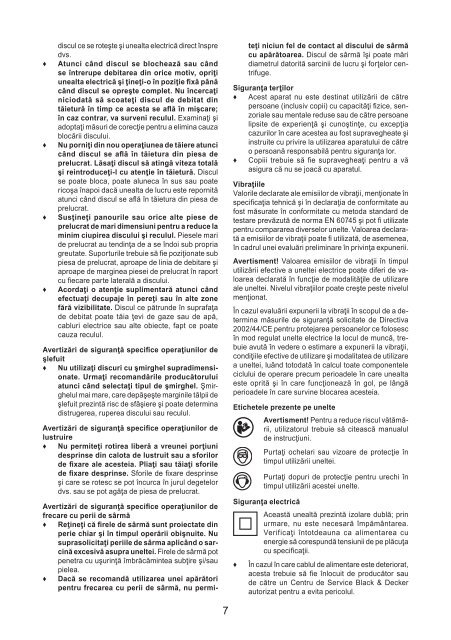 BlackandDecker Meuleuse Petit Diam&egrave;tre- Kg900 - Type 3 - Instruction Manual (Roumanie)