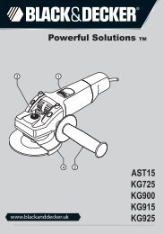 BlackandDecker Meuleuse- Ast15 - Type 2 - Instruction Manual (Anglaise)