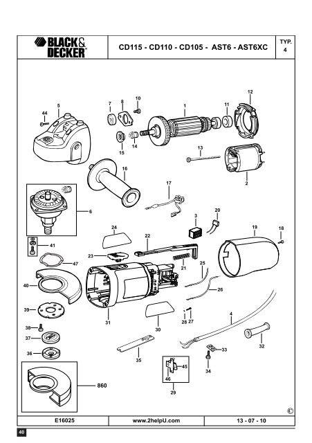 BlackandDecker Meuleuse Petit Diam&egrave;tre- Ast6 - Type 4 - Instruction Manual (Balkans)